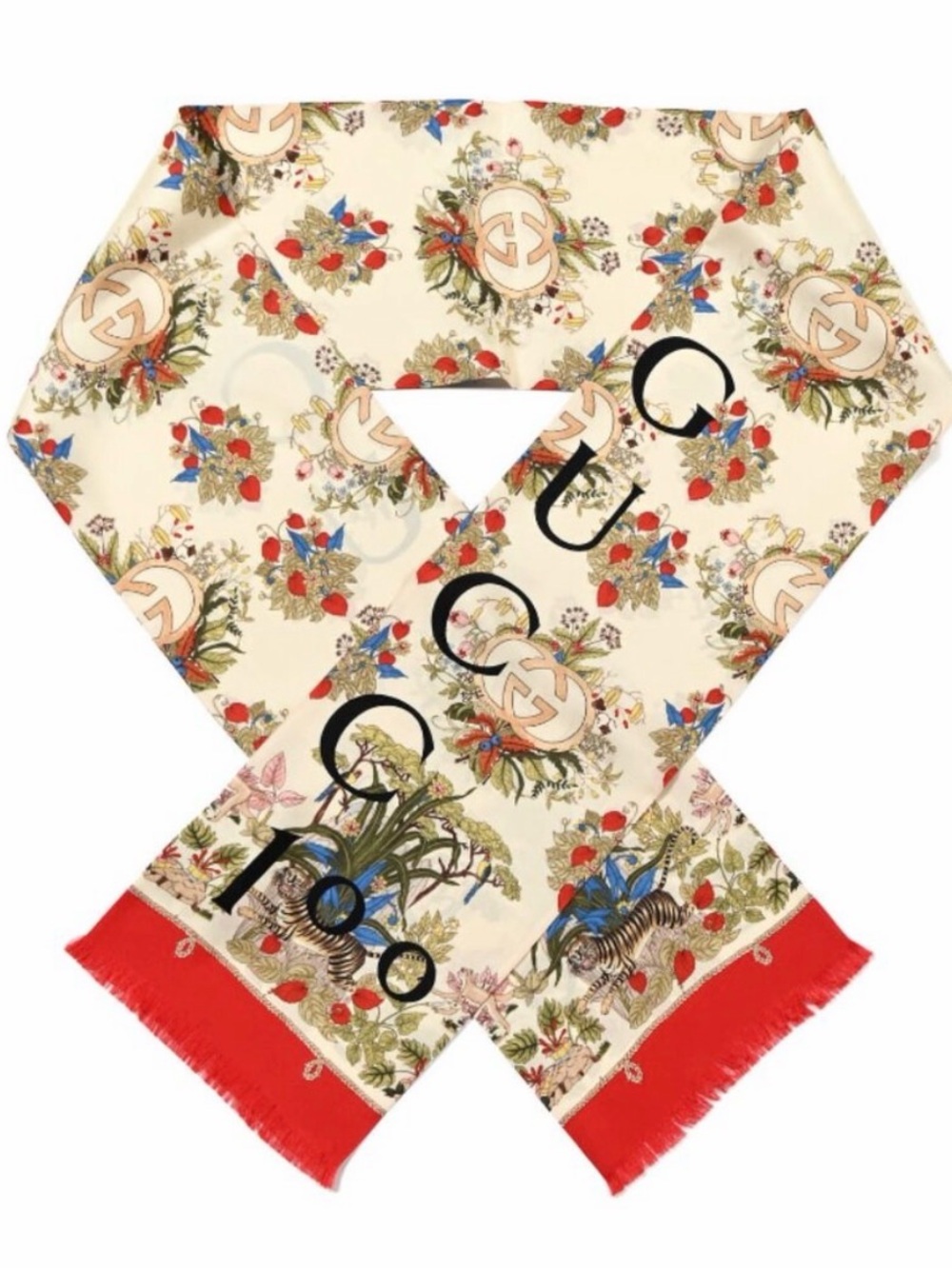 Gucci 100th Anniversary Silk Scarf